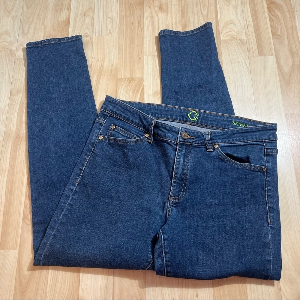 C. WONDER WOMEN'S DARK WASH BLUE DENIM SKINNY JEANS SIZE 32S